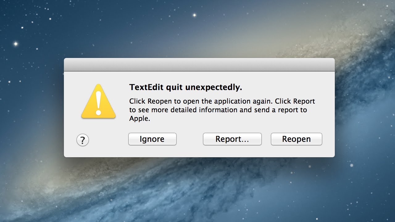 Mac Crashes On App